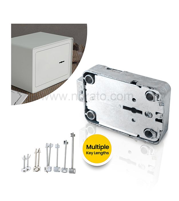 Zinc Alloy Mechanical Mailbox 7 lever safe key deposit box lock