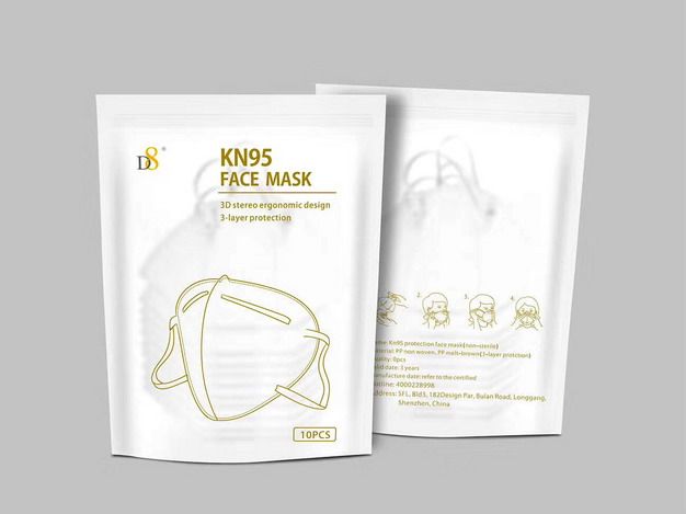 CE FDA certificate 5 layer Protective Mask FFP2 KN95 Respirator Face Mask