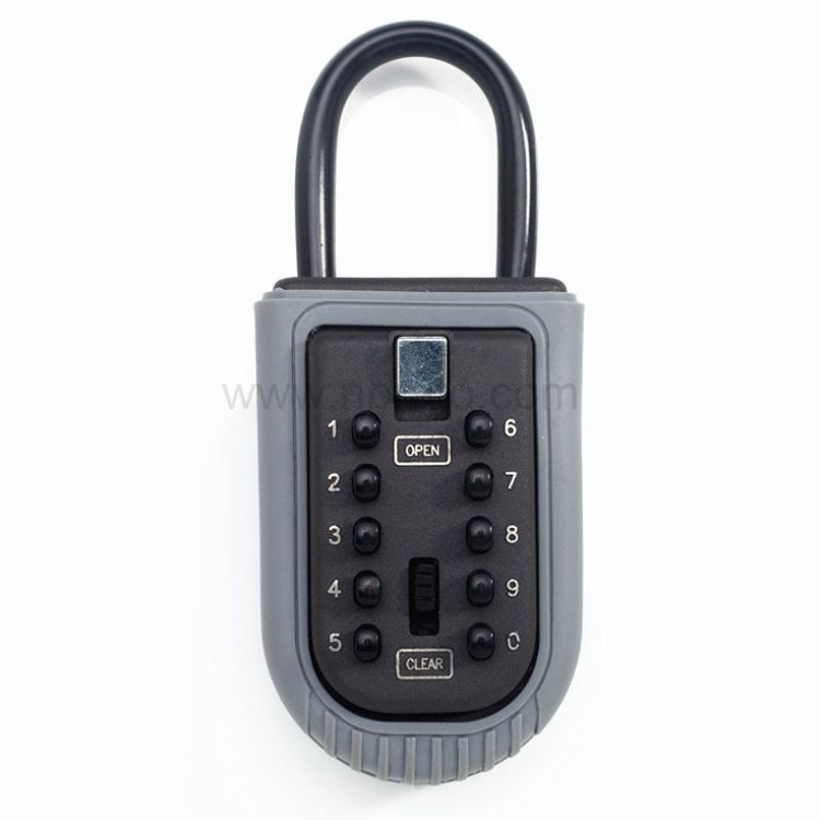 Safe black Wall Mount zinc alloy waterproof 4 code Combination Key Lock Box