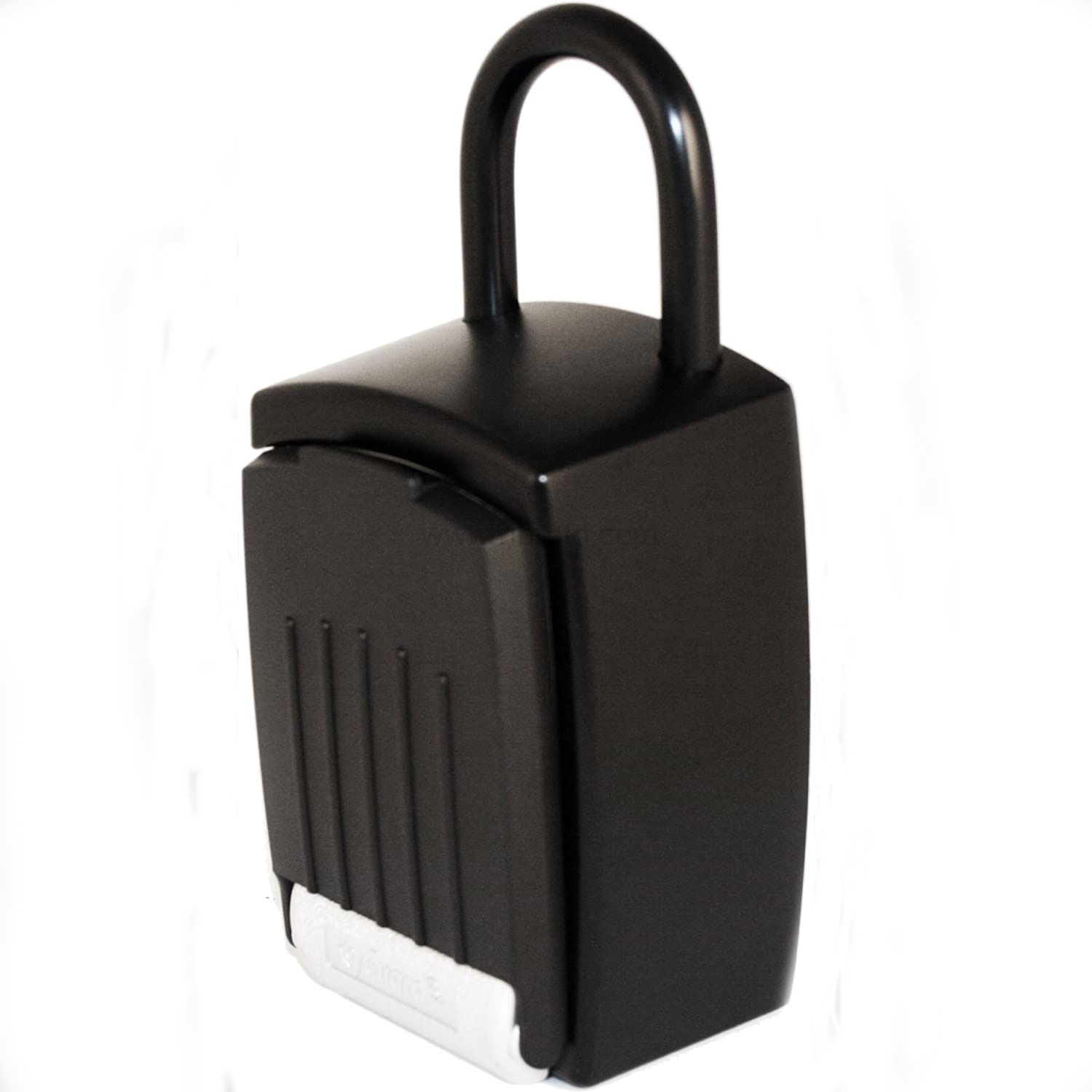 Punch Button Large Capacity Key Storage Anti theft Portable with Hook Shackle Lock Box Black Finish