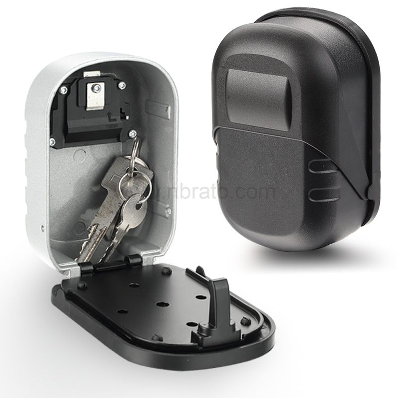 Weatherproof 4-digit Combination Key Safe Storage Lock Box Wall Mounted for Spare House Keys