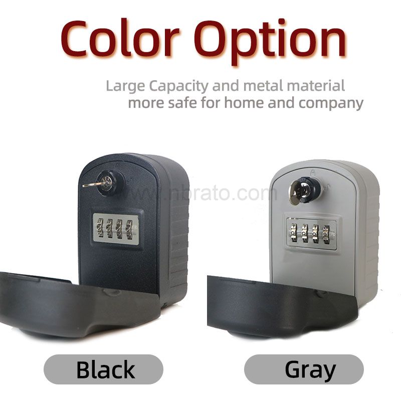 Apartment hotel realtor waterproof wall mounted master Spare key safe combination key storage lock box for outside