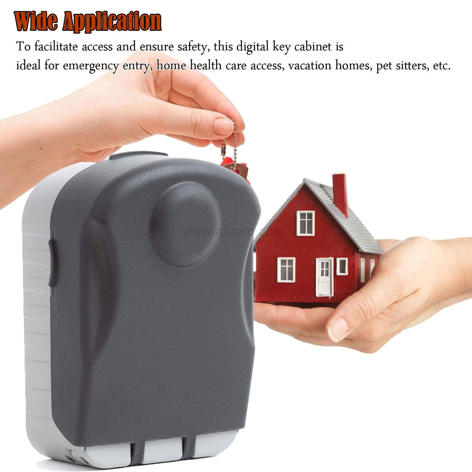 Apartment hotel realtor waterproof wall mounted master Spare key safe combination key storage lock box for outside